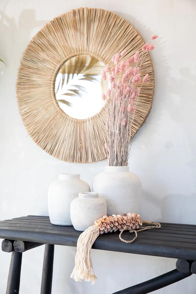 livinglovely.nl - The Alang Alang Mirror Large Naturel - Spiegel - Bazar Bizar - livinglovely.nl