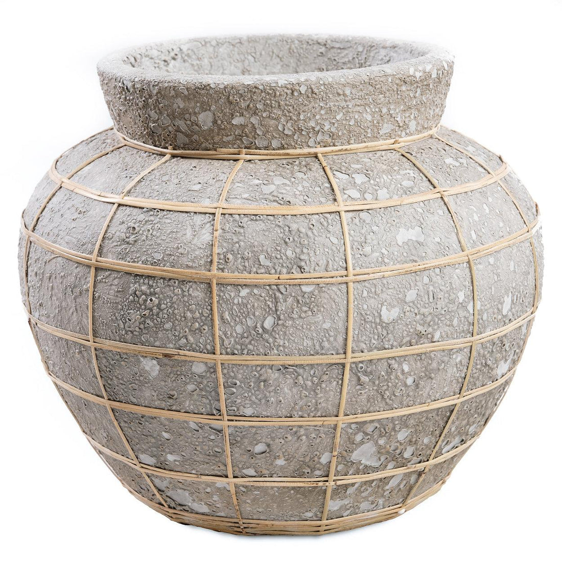 livinglovely.nl - The Belly Vase Concrete Naturel Large - Vaas - Bazar Bizar - livinglovely.nl