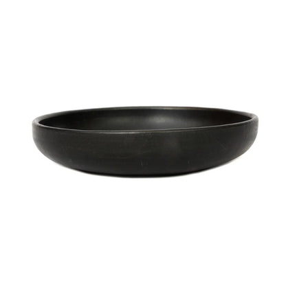 livinglovely.nl - The Burned Deep Plate Black - Diep bord - Bazar Bizar - livinglovely.nl