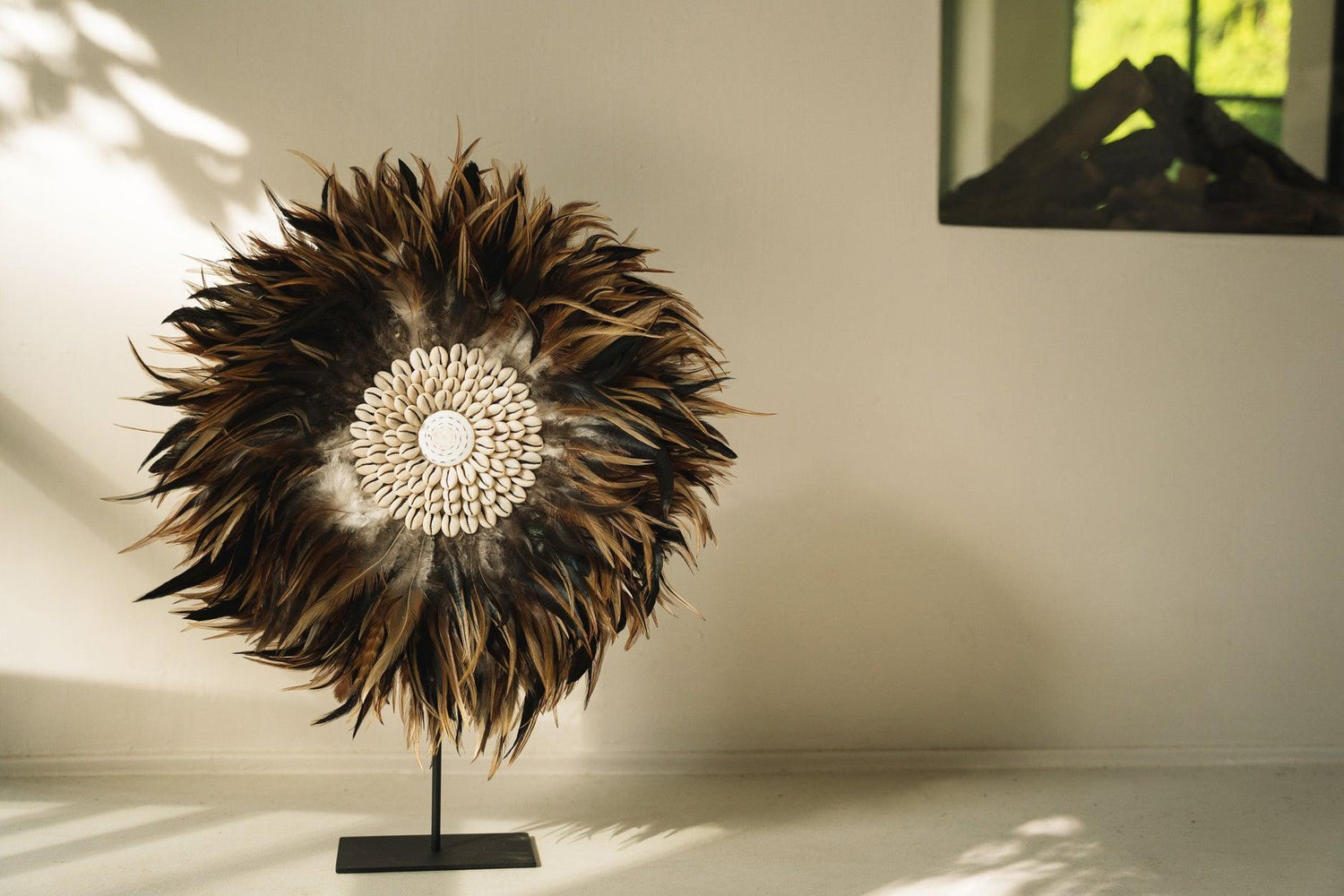 livinglovely.nl - The Coastal Juju on Stand - Black Brown - S - Ornament - Bazar Bizar - livinglovely.nl