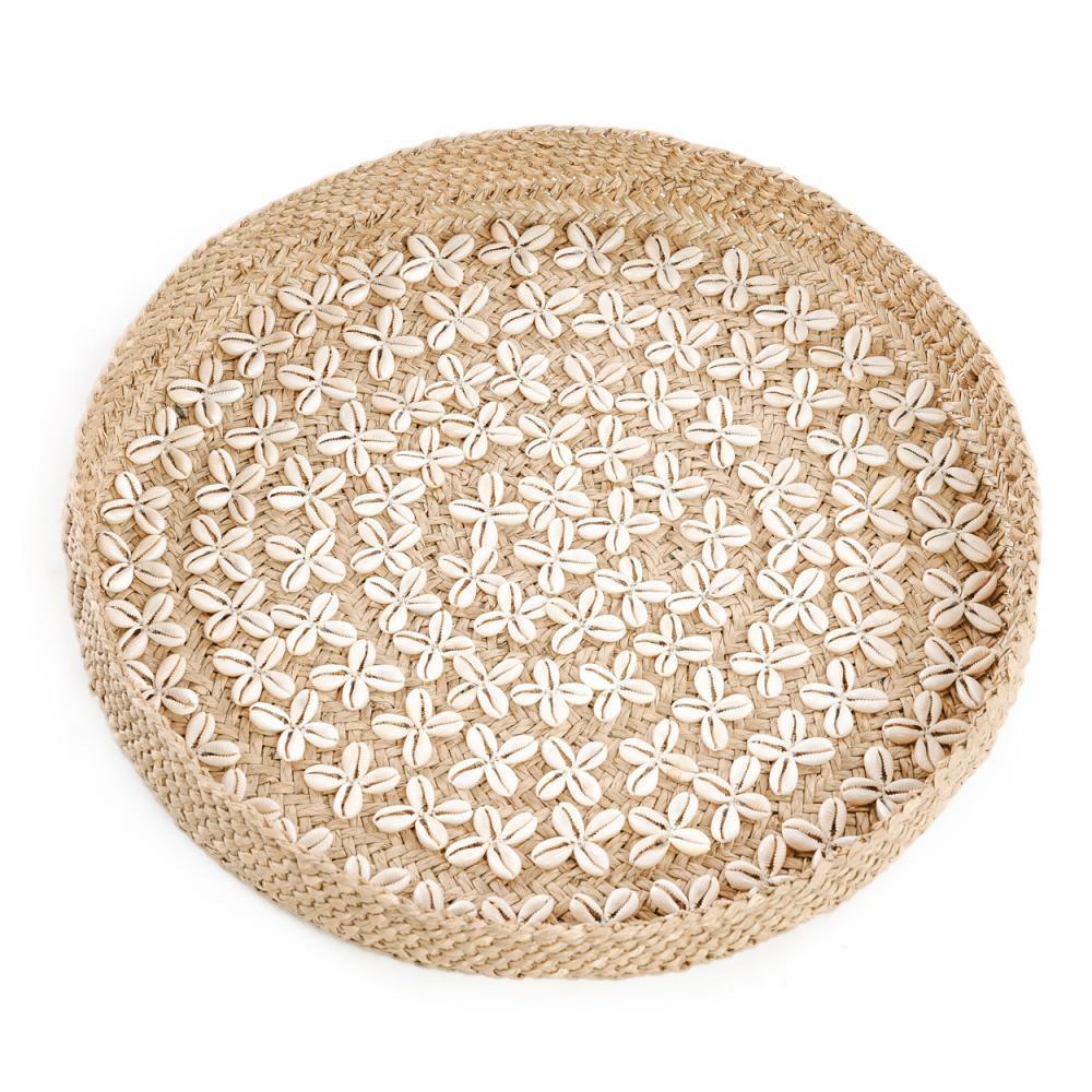 livinglovely.nl - The Costa Shell Plate - Natural White - M - Wanddecoratie - Bazar Bizar - livinglovely.nl