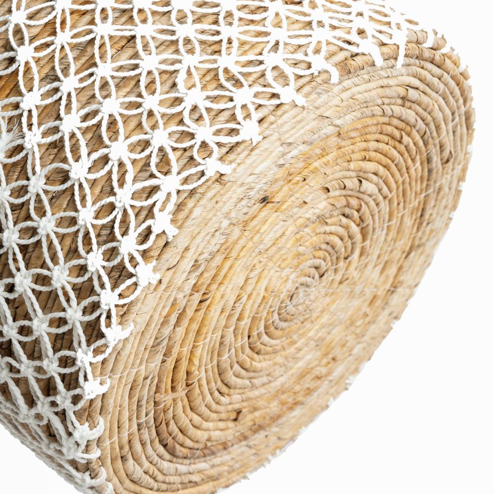 livinglovely.nl - The Crossed Stitched Macrame Basket - Large - Mand - Bazar Bizar - livinglovely.nl