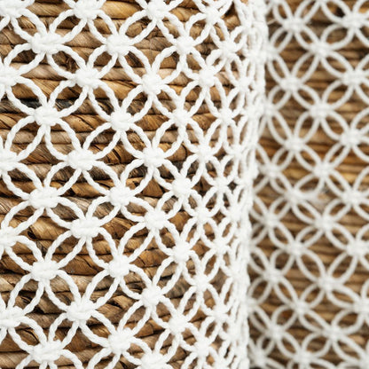 livinglovely.nl - The Crossed Stitched Macrame Basket - Large - Mand - Bazar Bizar - livinglovely.nl