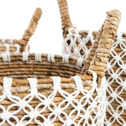 livinglovely.nl - The Crossed Stitched Macrame Basket - Smalll - Mand - Bazar Bizar - livinglovely.nl