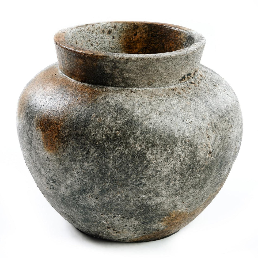 livinglovely.nl - The Funky Vase Antique Grey Large - Vaas - Bazar Bizar - livinglovely.nl