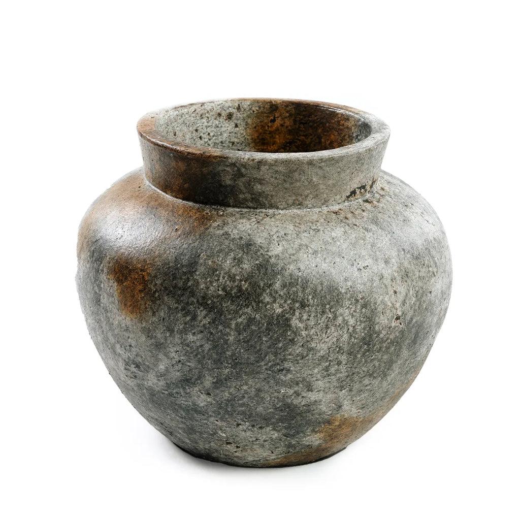 livinglovely.nl - The Funky Vase Antique Grey Medium - Vaas - Bazar Bizar - livinglovely.nl