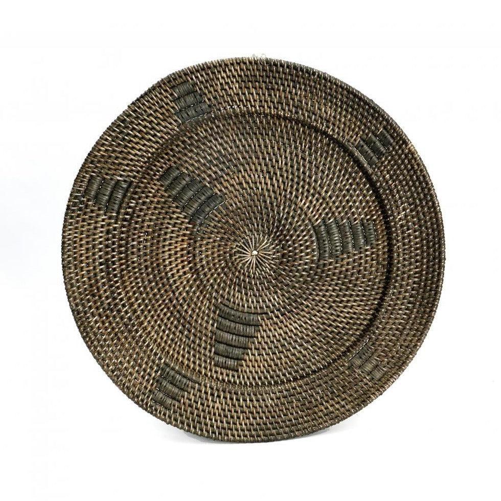 livinglovely.nl - The Jasmine Plate - Brown - L - Wanddecoratie - Bazar Bizar - livinglovely.nl