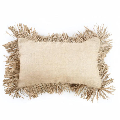 livinglovely.nl - The Jute Bonita Cushion Cover Naturel 30x50 cm - Kussen - Bazar Bizar - livinglovely.nl