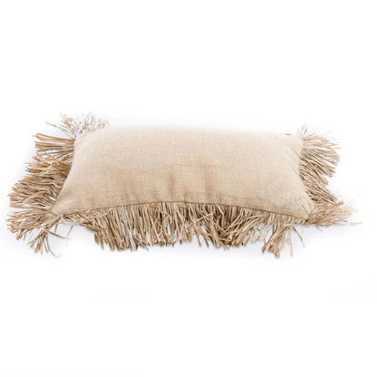 livinglovely.nl - The Jute Bonita Cushion Cover Naturel 30x50 cm - Kussen - Bazar Bizar - livinglovely.nl