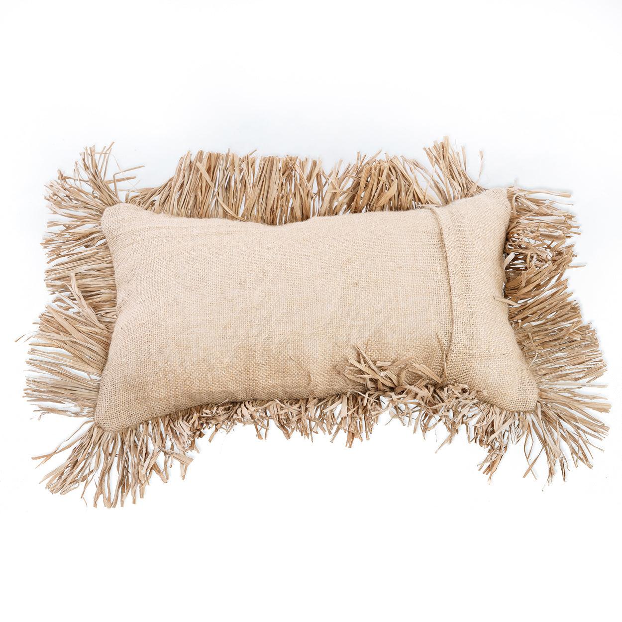 livinglovely.nl - The Jute Bonita Cushion Cover Naturel 30x50 cm - Kussen - Bazar Bizar - livinglovely.nl