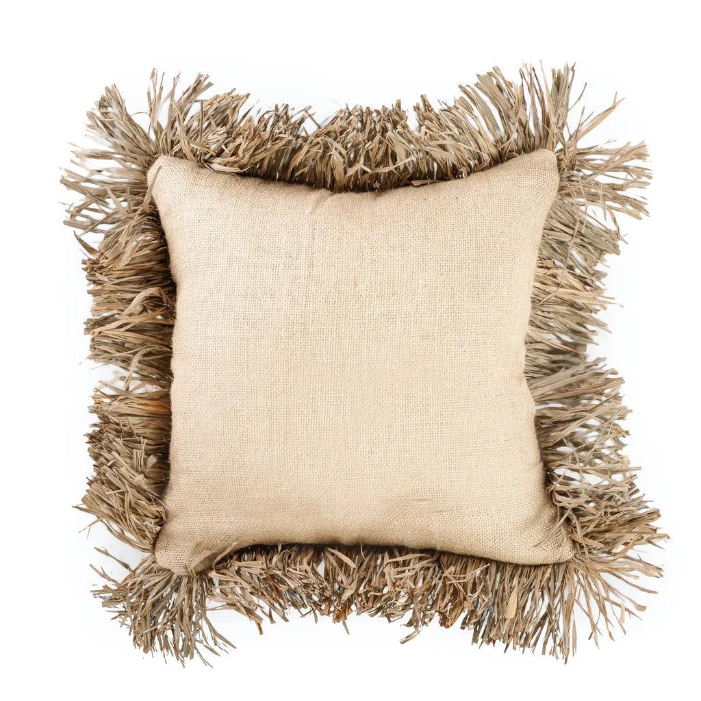 livinglovely.nl - The Jute Bonita Cushion Cover Naturel 40x40 cm - Kussen - Bazar Bizar - livinglovely.nl