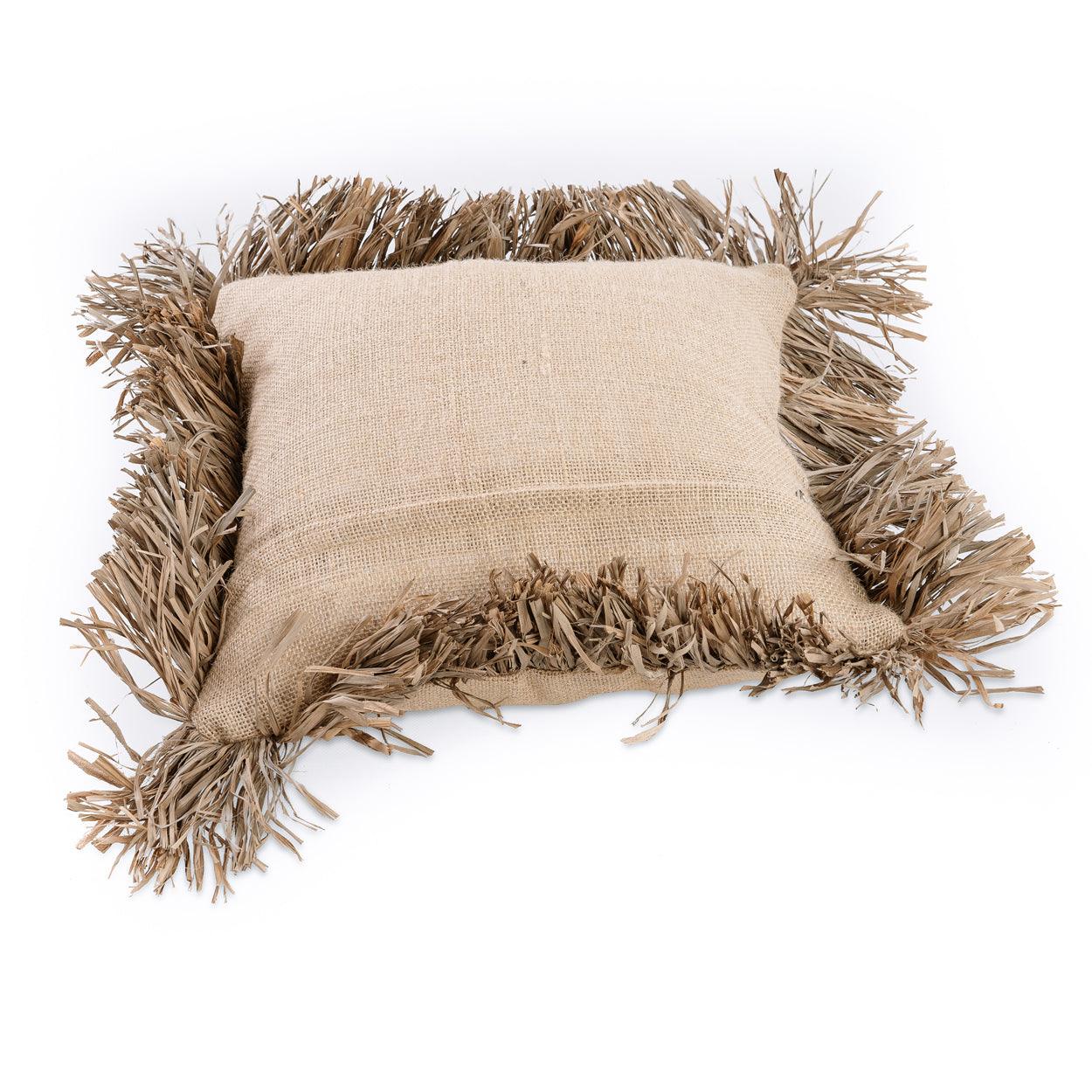 livinglovely.nl - The Jute Bonita Cushion Cover Naturel 40x40 cm - Kussen - Bazar Bizar - livinglovely.nl