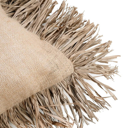 livinglovely.nl - The Jute Bonita Cushion Cover Naturel 60x60 cm - Kussen - Bazar Bizar - livinglovely.nl