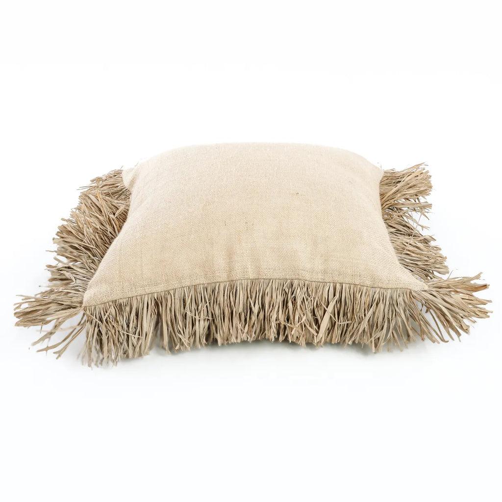 livinglovely.nl - The Jute Bonita Cushion Cover Naturel 60x60 cm - Kussen - Bazar Bizar - livinglovely.nl