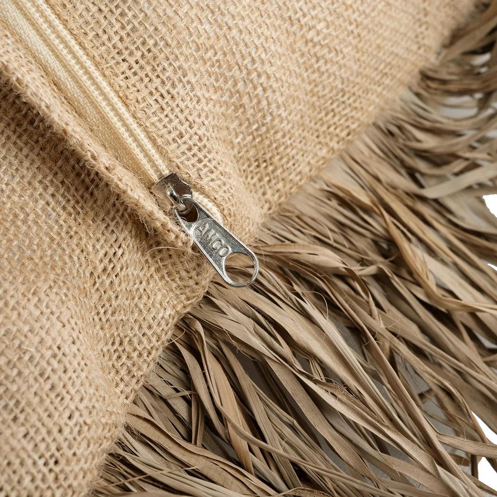 livinglovely.nl - The Jute Bonita Cushion Cover Naturel 60x60 cm - Kussen - Bazar Bizar - livinglovely.nl