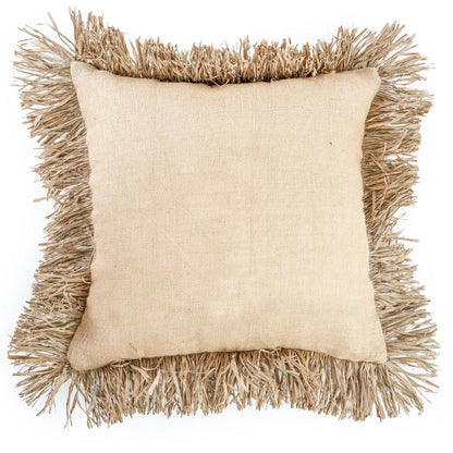 livinglovely.nl - The Jute Bonita Cushion Cover Naturel 60x60 cm - Kussen - Bazar Bizar - livinglovely.nl