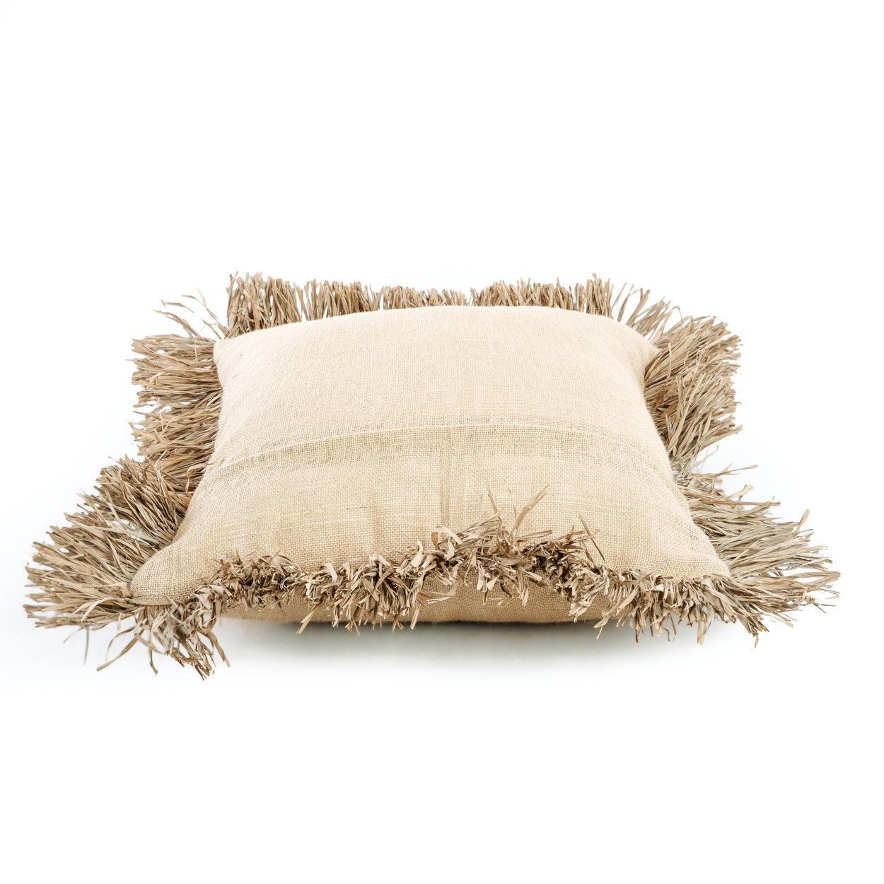 livinglovely.nl - The Jute Bonita Cushion Cover Naturel 60x60 cm - Kussen - Bazar Bizar - livinglovely.nl