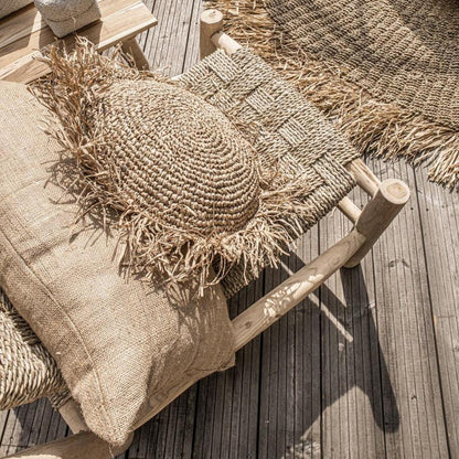 livinglovely.nl - The Jute Cushion Cover - Natural - 30x60 - Kussenhoes - Bazar Bizar - livinglovely.nl