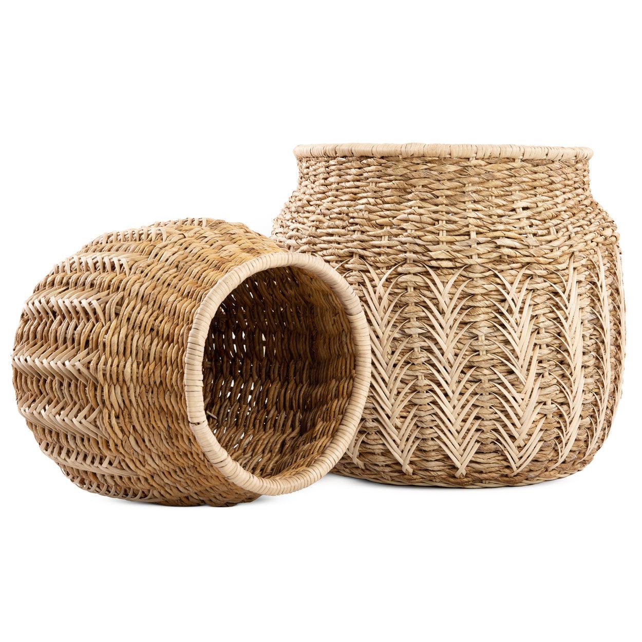 livinglovely.nl - The Luziru Basket Natural Large - Mand - Bazar Bizar - livinglovely.nl