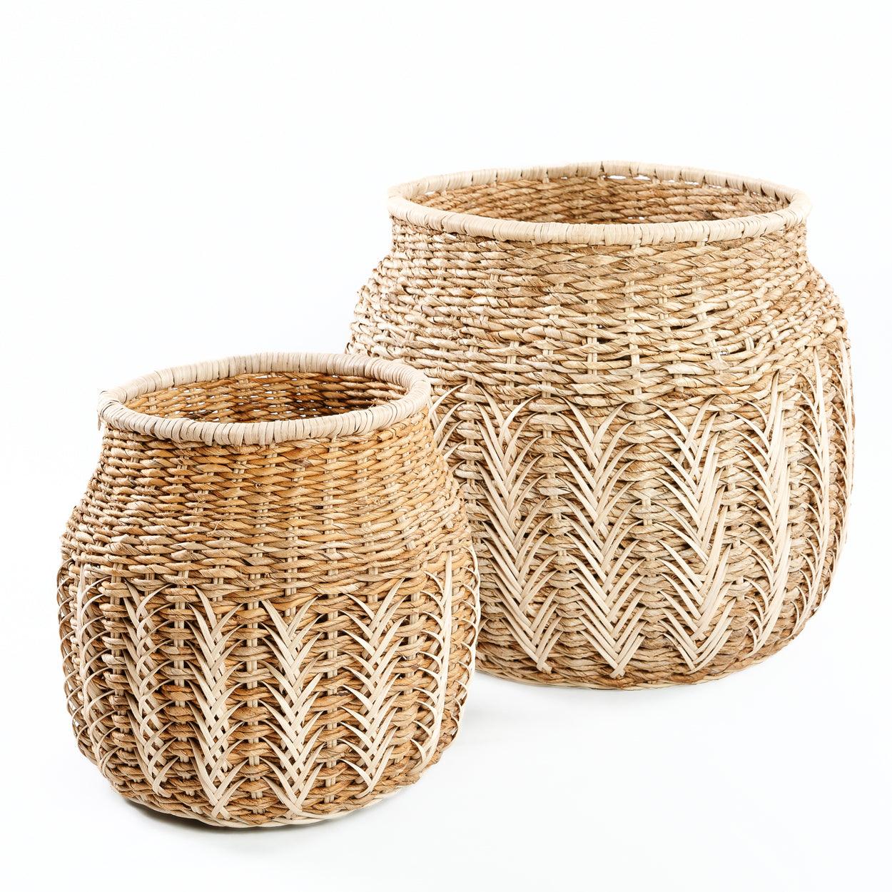 livinglovely.nl - The Luziru Basket Natural Medium - Mand - Bazar Bizar - livinglovely.nl