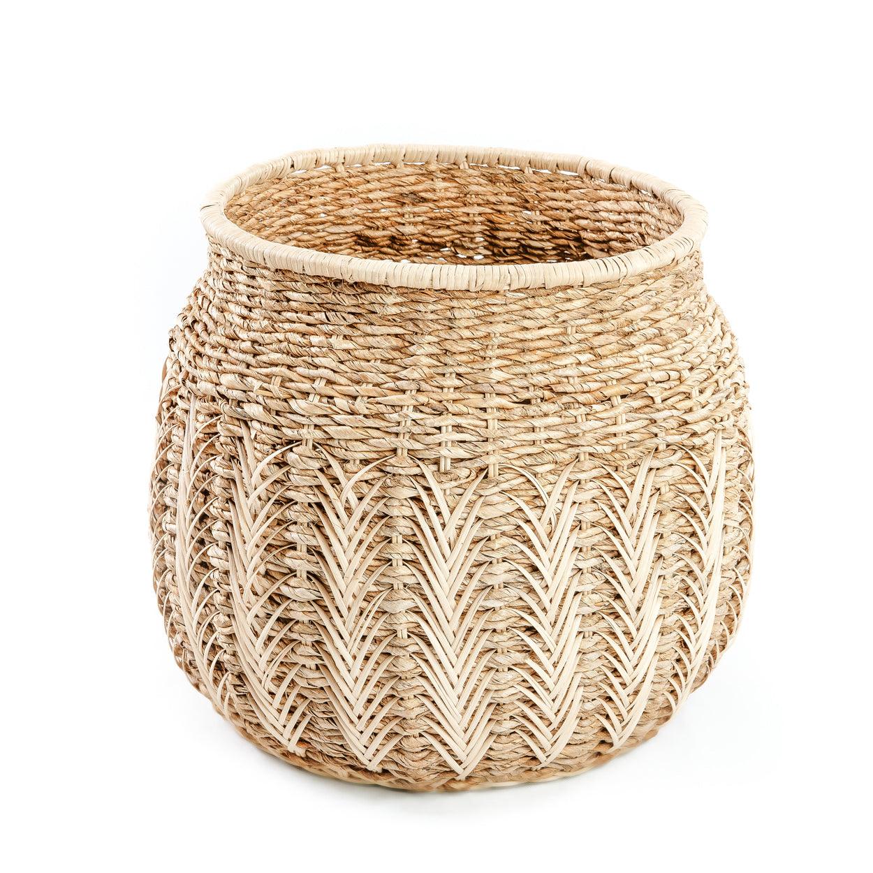 livinglovely.nl - The Luziru Basket Natural Medium - Mand - Bazar Bizar - livinglovely.nl