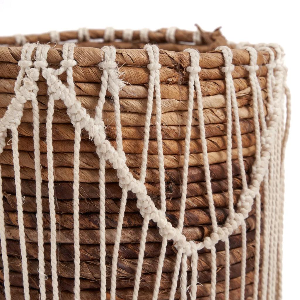 livinglovely.nl - The Macra-mazing Basket - Natural White - L - Mand - Bazar Bizar - livinglovely.nl