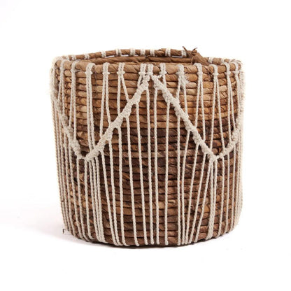 livinglovely.nl - The Macra-mazing Basket - Natural White - L - Mand - Bazar Bizar - livinglovely.nl