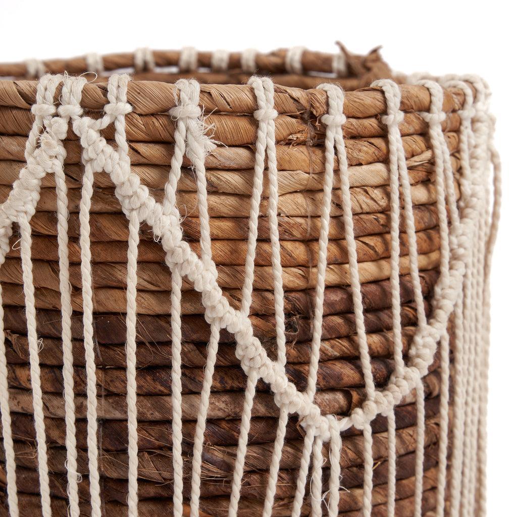 livinglovely.nl - The Macra-mazing Basket - Natural White - L - Mand - Bazar Bizar - livinglovely.nl