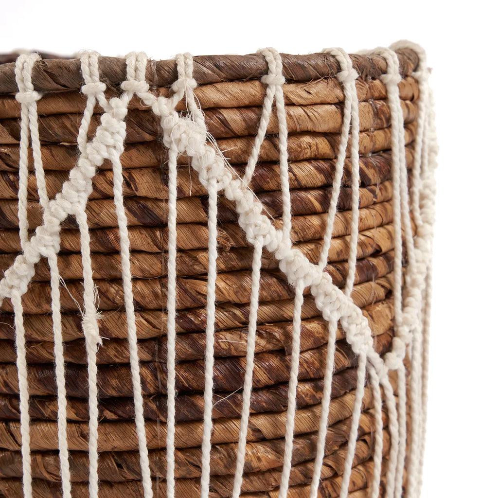 livinglovely.nl - The Macra-mazing Basket - Natural White - M - Mand - Bazar Bizar - livinglovely.nl