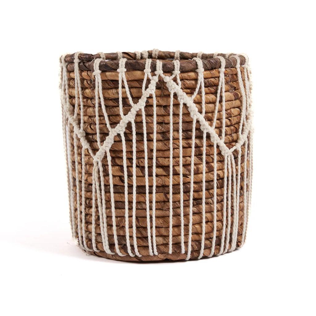 livinglovely.nl - The Macra-mazing Basket - Natural White - M - Mand - Bazar Bizar - livinglovely.nl