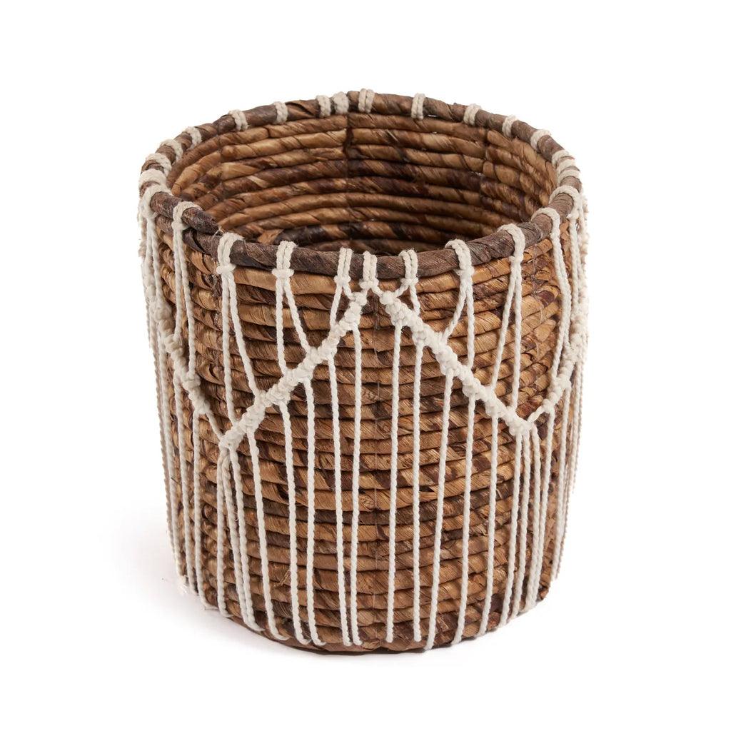 livinglovely.nl - The Macra-mazing Basket - Natural White - M - Mand - Bazar Bizar - livinglovely.nl