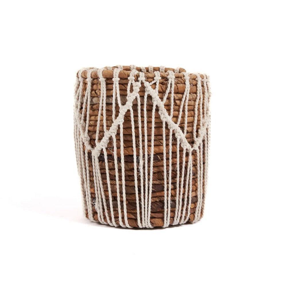 livinglovely.nl - The Macra-mazing Basket - Natural White - S - Mand - Bazar Bizar - livinglovely.nl