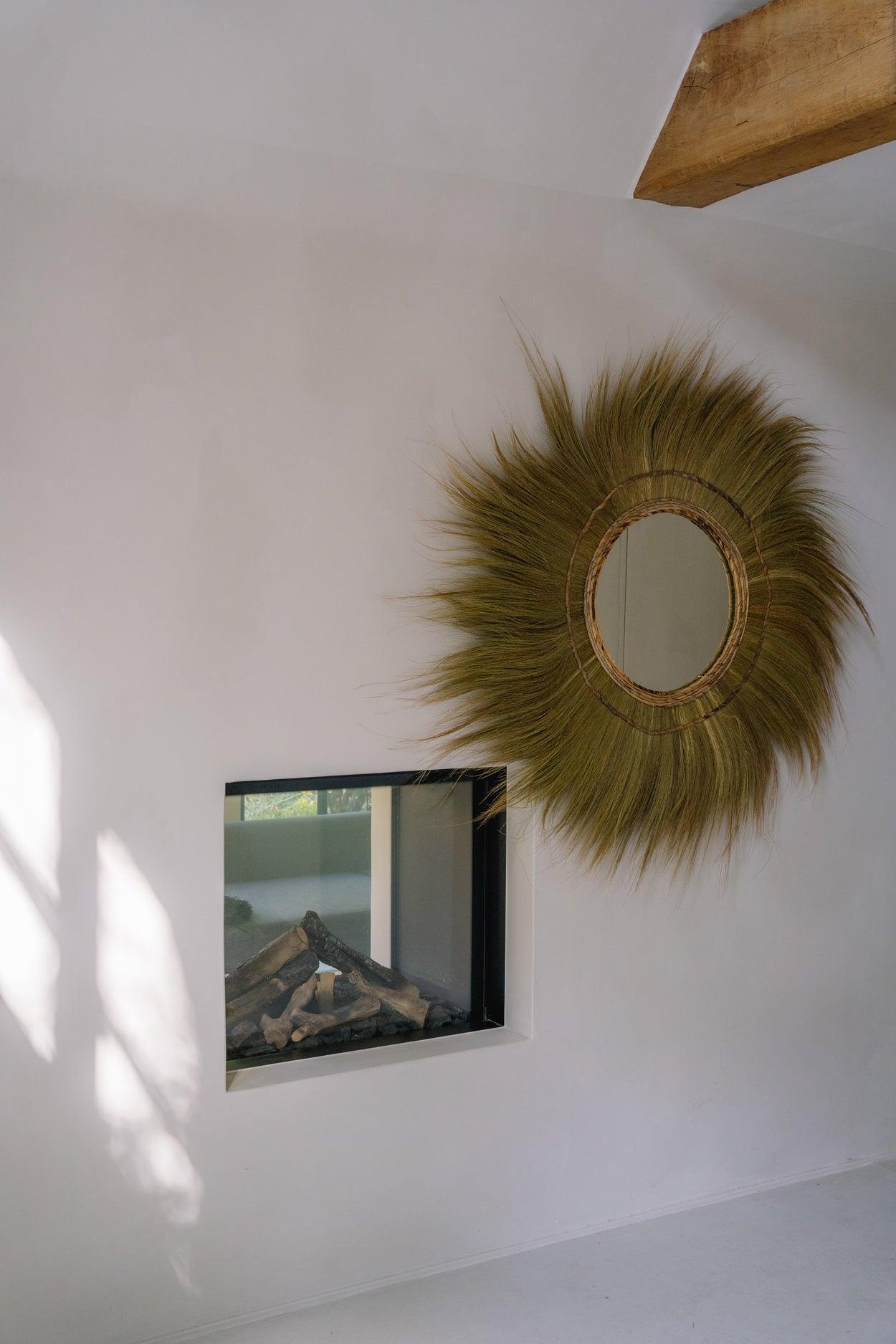 livinglovely.nl - The Mufasa Mirror - Natural - XL - Spiegel - Bazar Bizar - livinglovely.nl