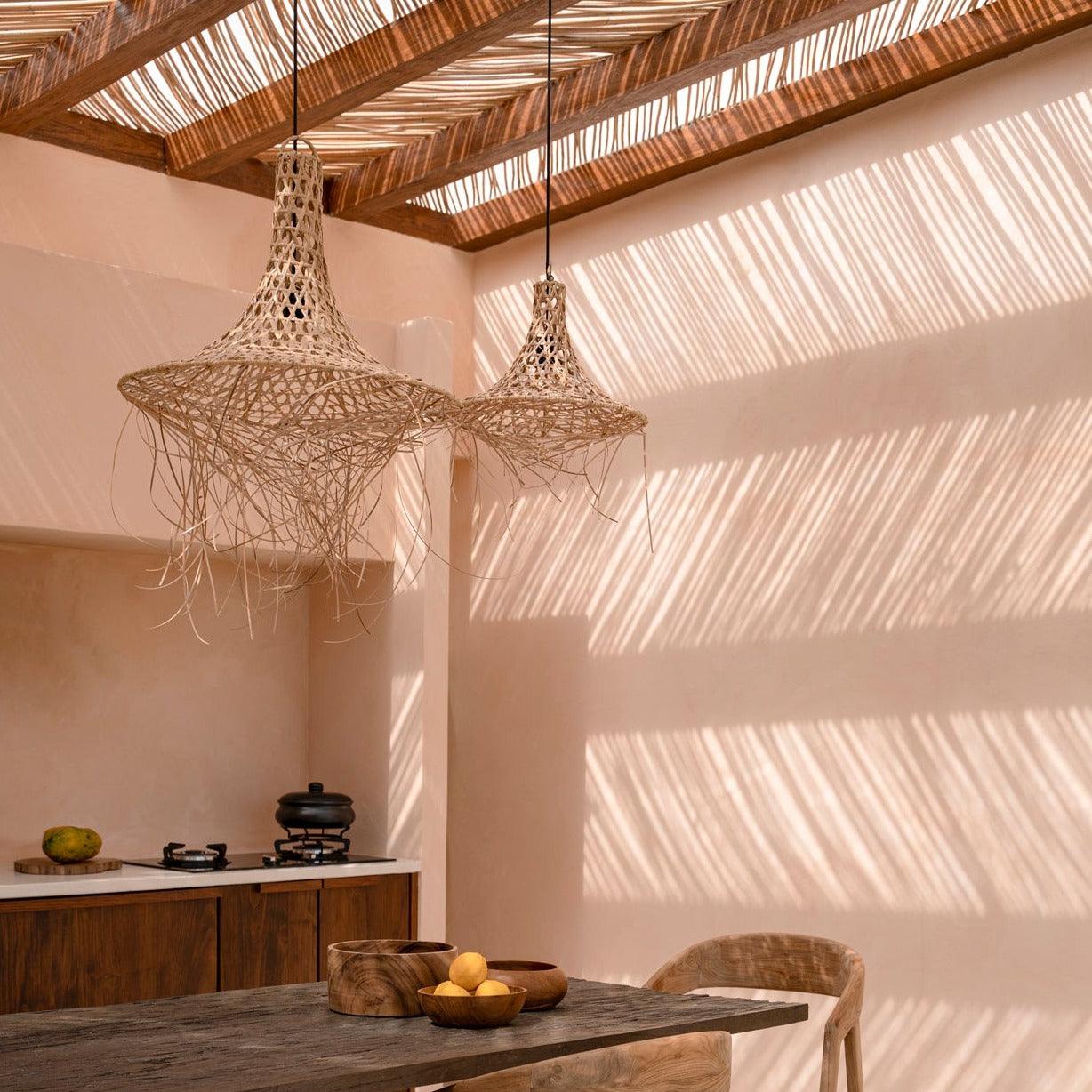 livinglovely.nl - The Mykonos Hanglamp Natural Medium - Hanglamp - Bazar Bizar - livinglovely.nl