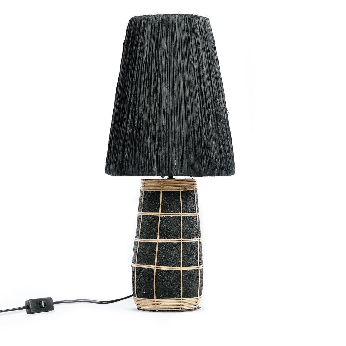 livinglovely.nl - The Naxos Tafellamp - Black Natural - Tafellamp - Bazar Bizar - livinglovely.nl