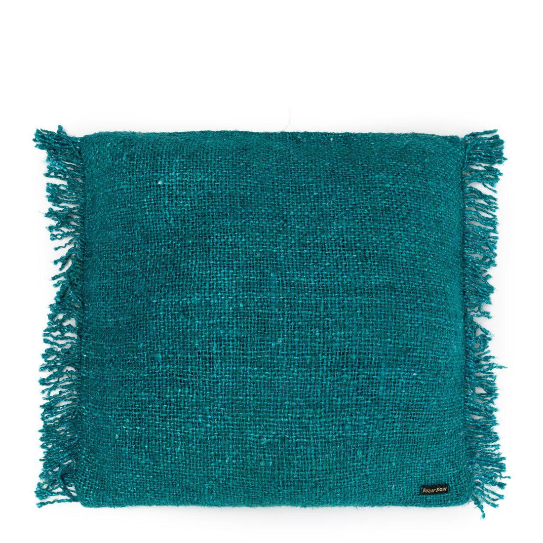 livinglovely.nl - The Oh My Gee Cushion Cover - Aqua - 60x60 - Kussenhoes - Bazar Bizar - livinglovely.nl