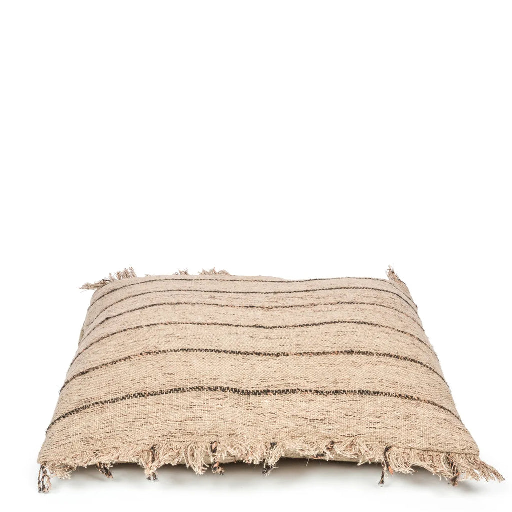 livinglovely.nl - The Oh My Gee Cushion Cover - Beige Black - 60x60 - Kussenhoes - Bazar Bizar - livinglovely.nl