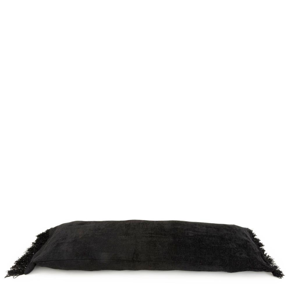 livinglovely.nl - The Oh My Gee Cushion Cover - Black Velvet - 35x100 - Kussenhoes - Bazar Bizar - livinglovely.nl