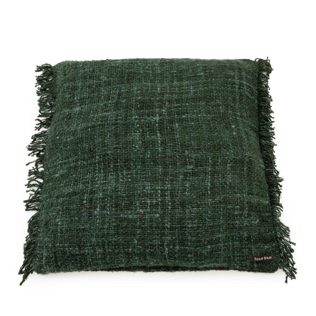 livinglovely.nl - The Oh My Gee Cushion Cover - Forrest Green - 60x60 - Kussenhoes - Bazar Bizar - livinglovely.nl