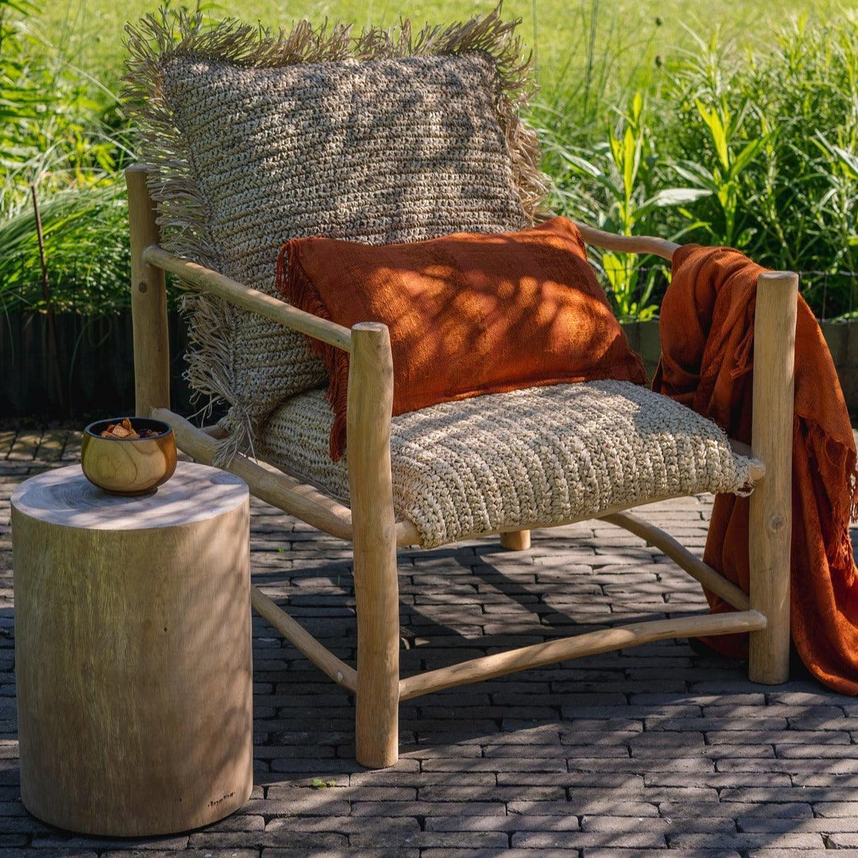 livinglovely.nl - The Oh My Gee Cushion Cover - Rust Velvet - 30x50 - Kussenhoes - Bazar Bizar - livinglovely.nl