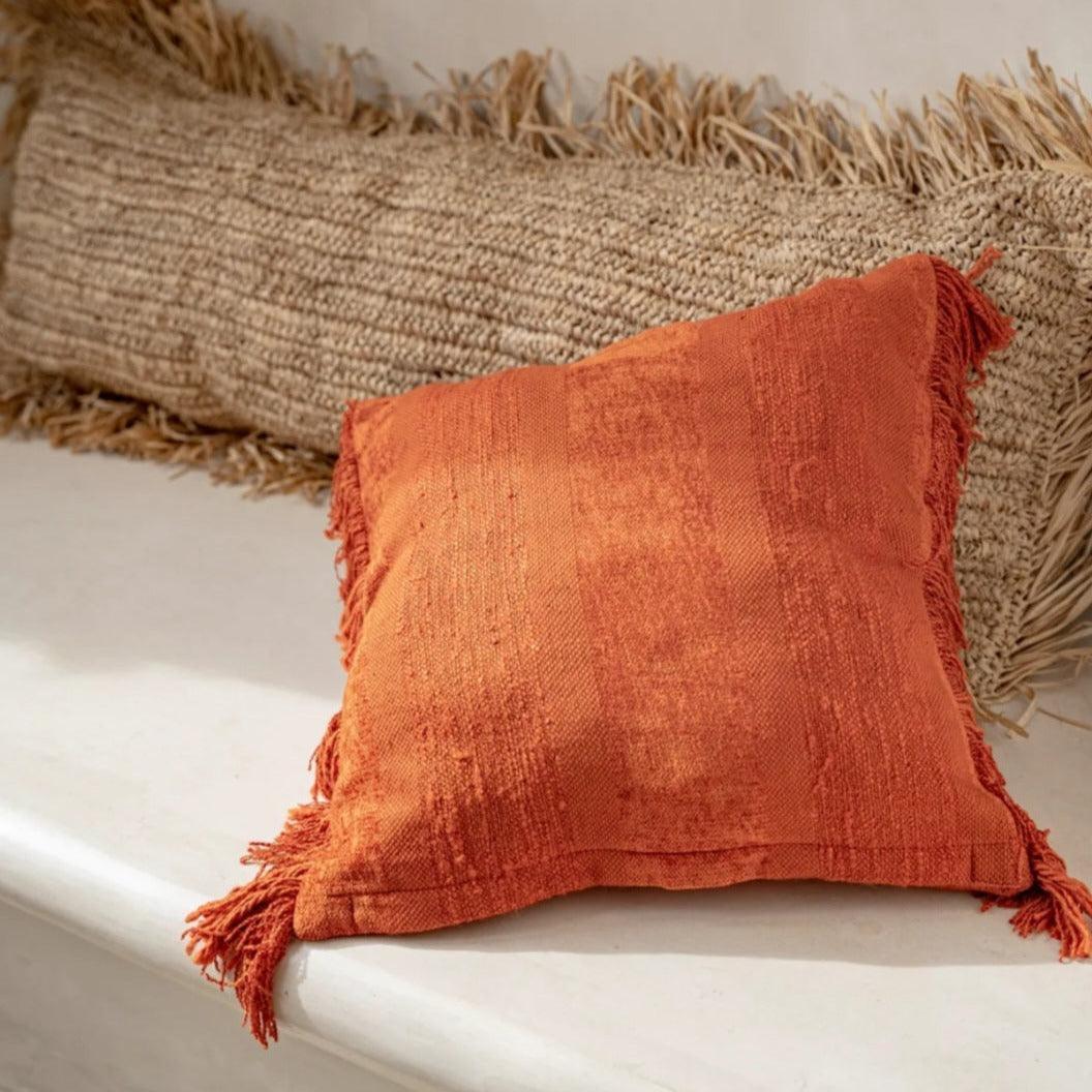 livinglovely.nl - The Oh My Gee Cushion Cover - Rust Velvet - 40x40 - Kussenhoes - Bazar Bizar - livinglovely.nl