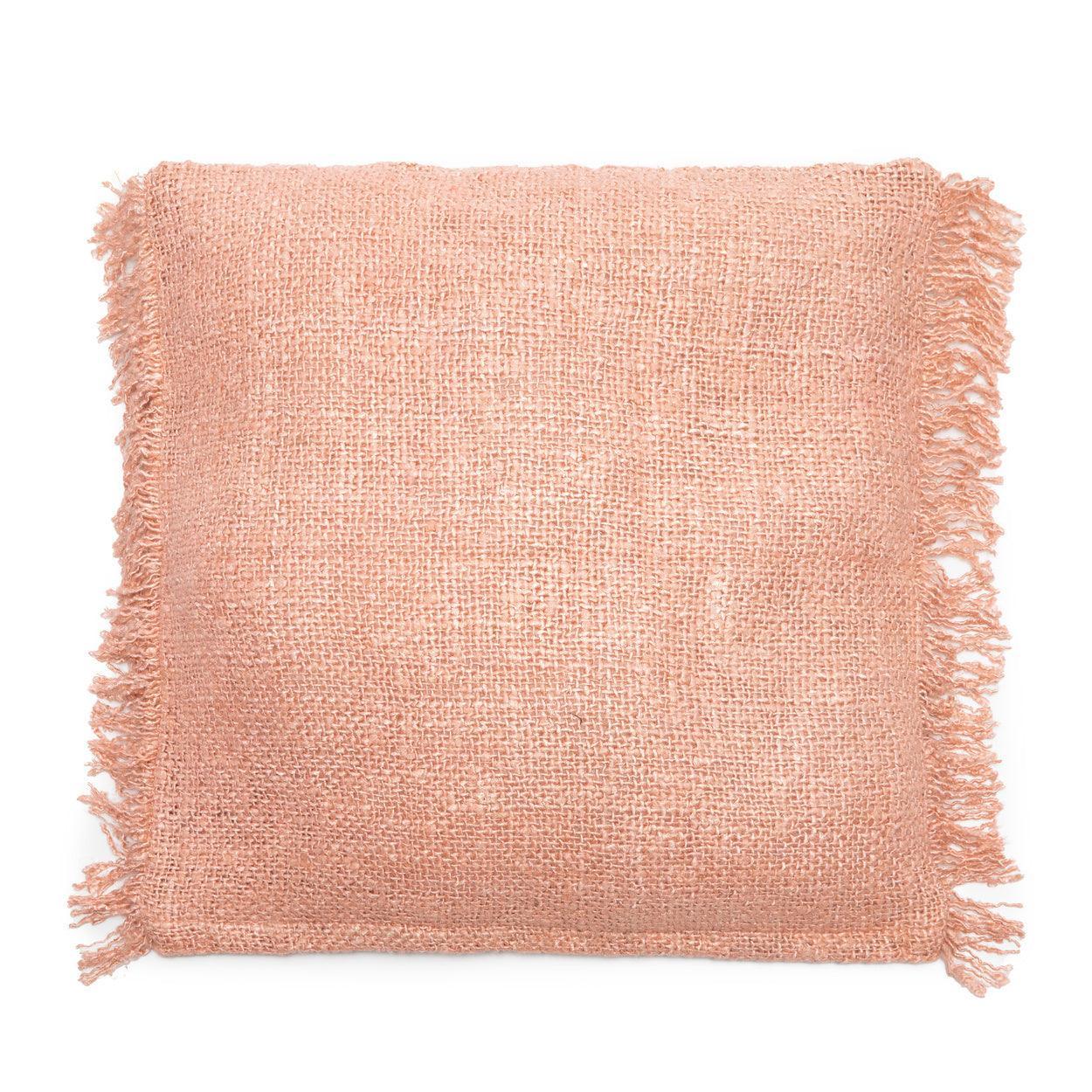 livinglovely.nl - The Oh My Gee Cushion Cover - Salmon Pink - 60x60 - Kussenhoes - Bazar Bizar - livinglovely.nl