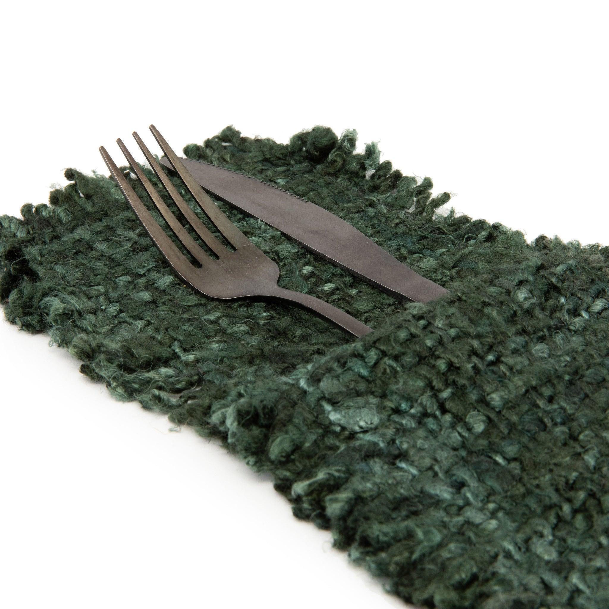 livinglovely.nl - The Oh My Gee Cutlery Holder - Forest Green - Set of 4 - Keukenaccessoire - Bazar Bizar - livinglovely.nl