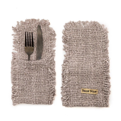 livinglovely.nl - The Oh My Gee Cutlery Holder - Pearl Grey - SET/4 - Keukenaccessoire - Bazar Bizar - livinglovely.nl