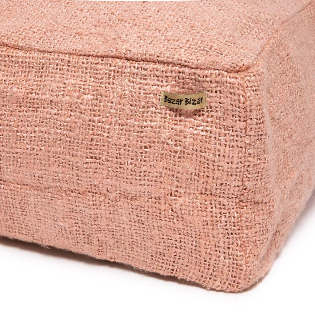 livinglovely.nl - The Oh My Gee Pouffe - Salmon Pink - Poef - Bazar Bizar - livinglovely.nl