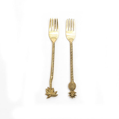 livinglovely.nl - The Palm Tree Fork - Gold - Vork - Bazar Bizar - livinglovely.nl