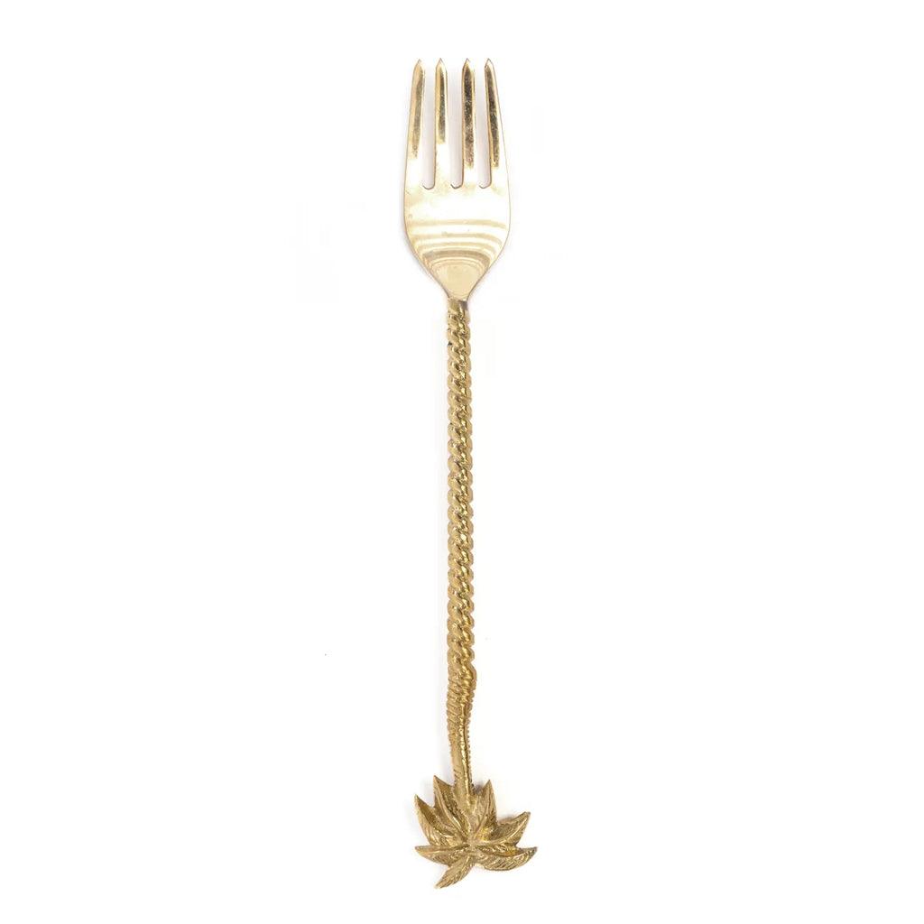 livinglovely.nl - The Palm Tree Fork - Gold - Vork - Bazar Bizar - livinglovely.nl