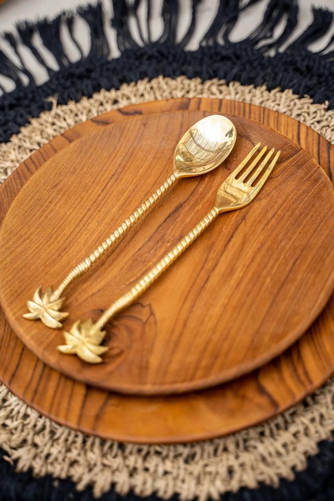 livinglovely.nl - The Palm Tree Fork - Gold - Vork - Bazar Bizar - livinglovely.nl