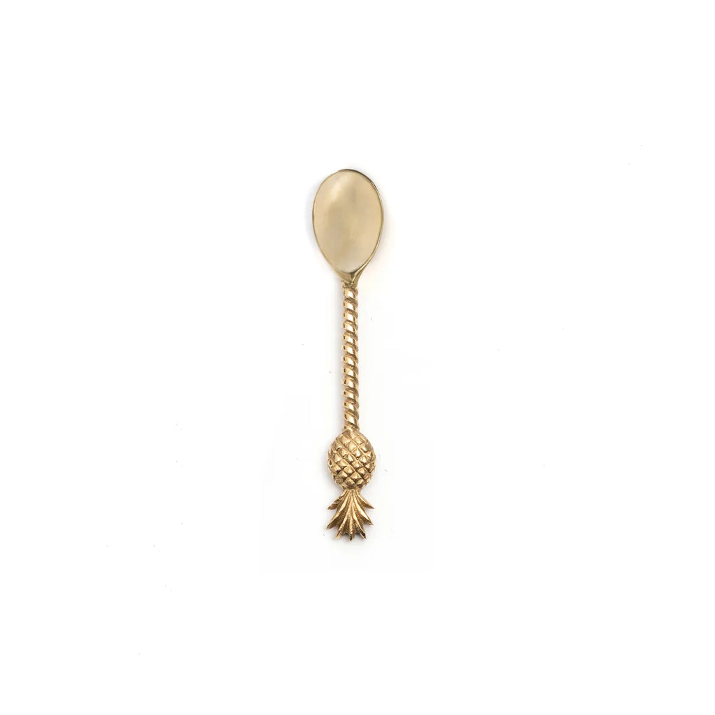 livinglovely.nl - The Pineapple Tea Spoon - Gold - Theelepel - Bazar Bizar - livinglovely.nl