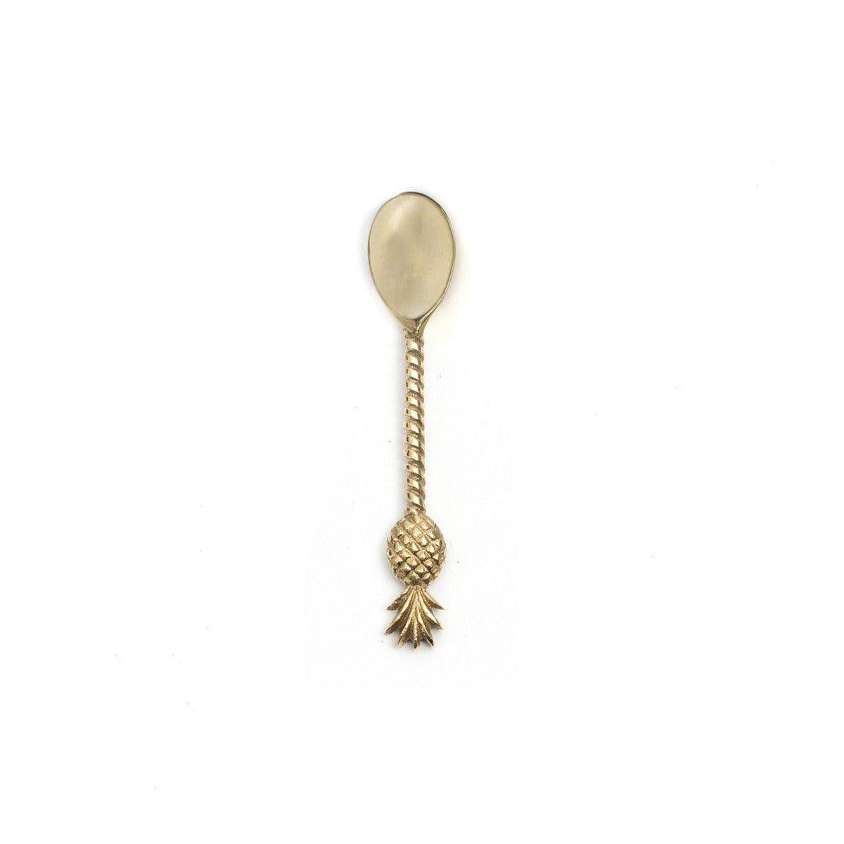 livinglovely.nl - The Pineapple Tea Spoon - Gold - Theelepel - Bazar Bizar - livinglovely.nl